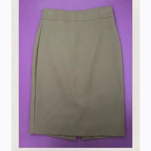 J.Crew Wool No.2 Pencil Skirt -tan/camel - petite size 00P
